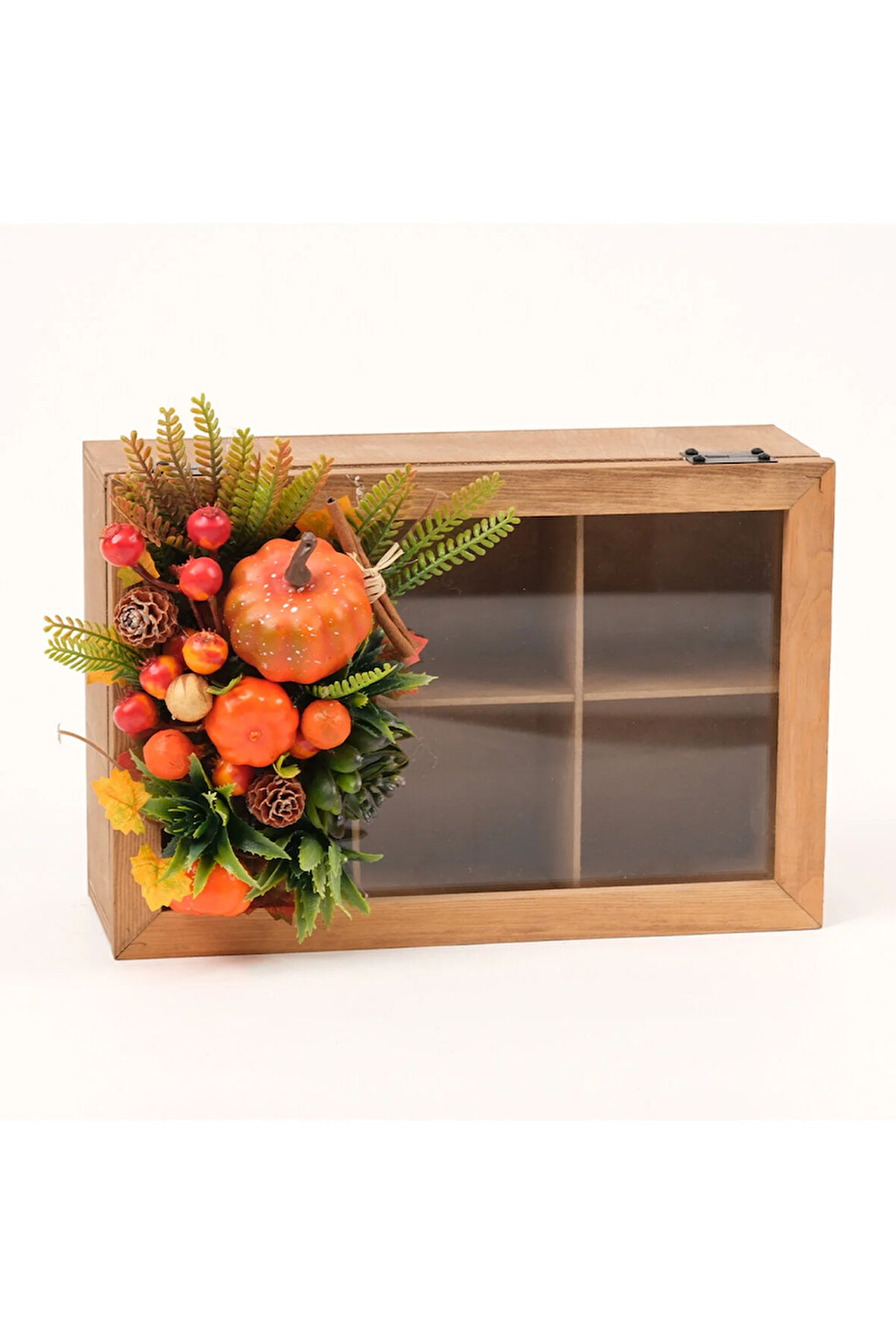 6 Bölmeli Çay Kutusu Kabaklı