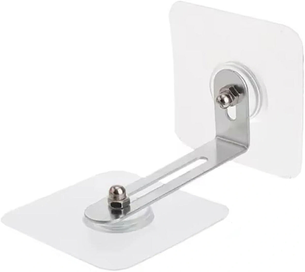 Microcase Güçlü Plastik Yapışkanlı Paslanmaz Şeffaf Çok Amaçlı Fonksiyonel Ayarlanabilir Dolap Raf Eşya Sabitleme Aparatı 1 Adet - ŞEFFAF AL5019