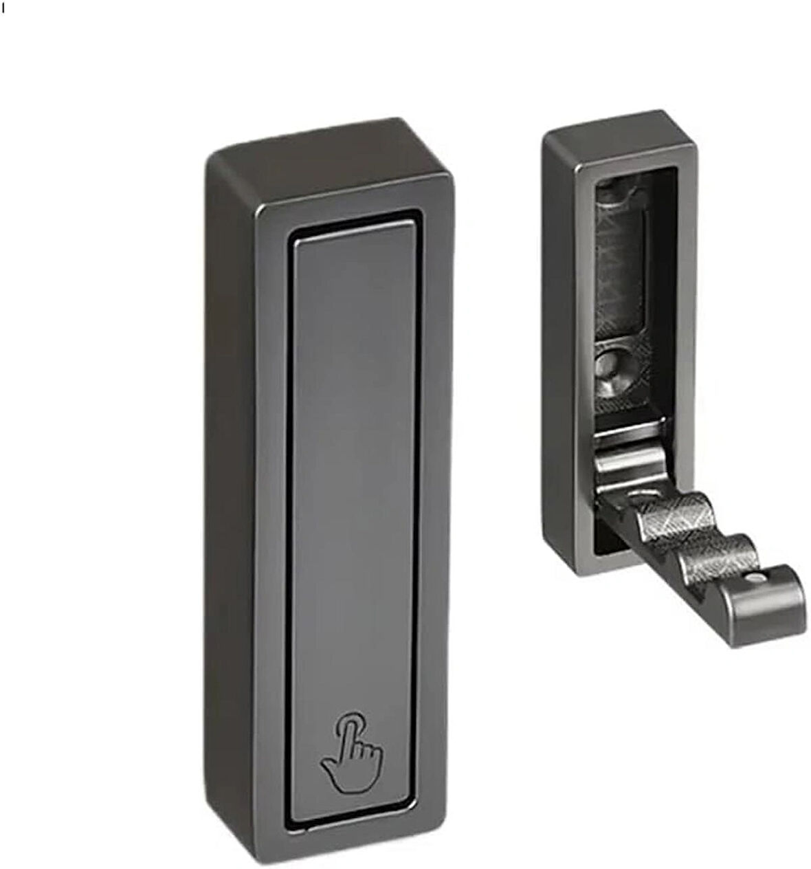 Microcase Çinko Kaplama Bas Açıl Pratik Askılık Anahtar Şapka Eşya Havlu vb Askılık - GRİ AL5181 1 ADET