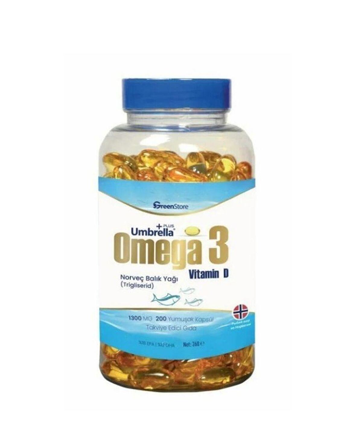 Green Store Umberalla Omega 3 Balık Yağı 200 Kapsül