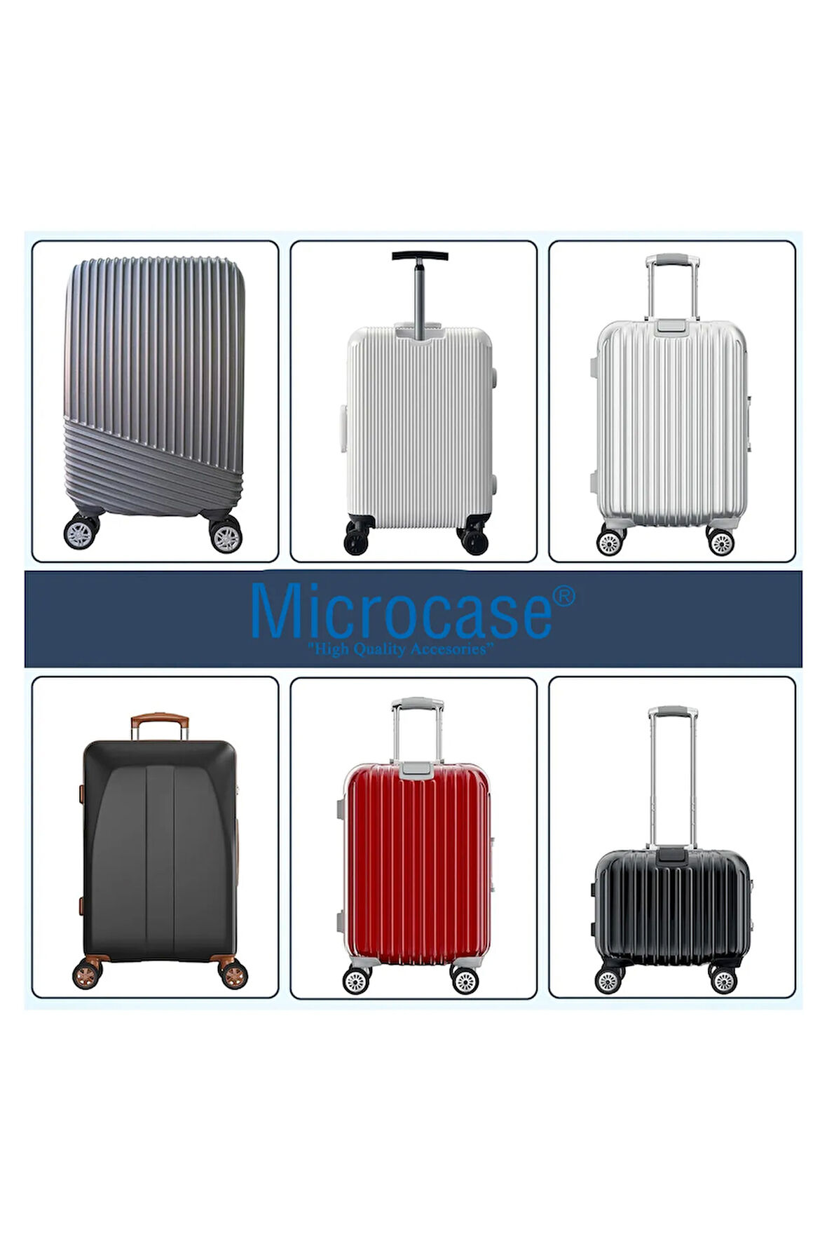 Silikon Aşınmaya Dayanıklı Ses Önleyici Bavul Tekerlek Kılıfı Düz Kalıp-AL4548 4 Adet Siyah