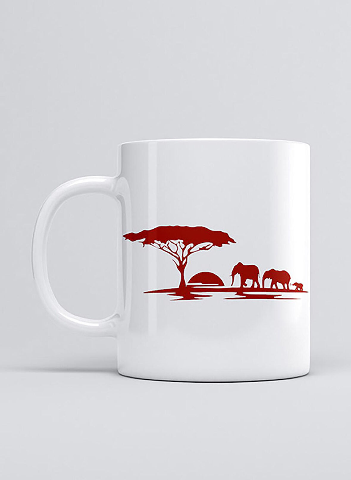 UADAC AFRICAN SAFARI RED KUPA MUG