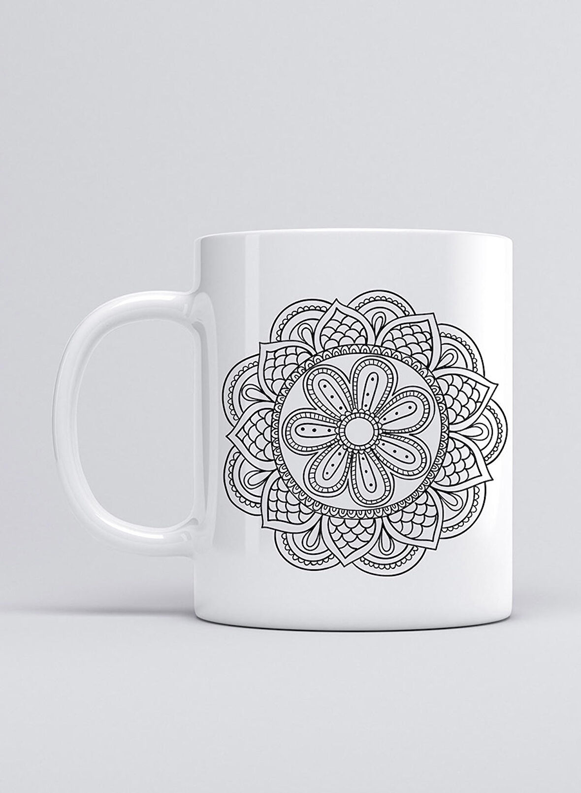 UADAC MANDALA BLACK 03 KUPA MUG