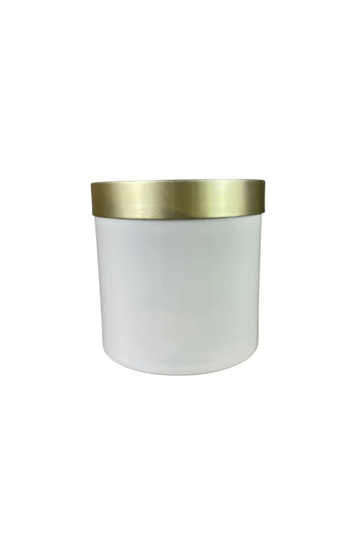 Gold Kemerli 35x35 Krem Saksı