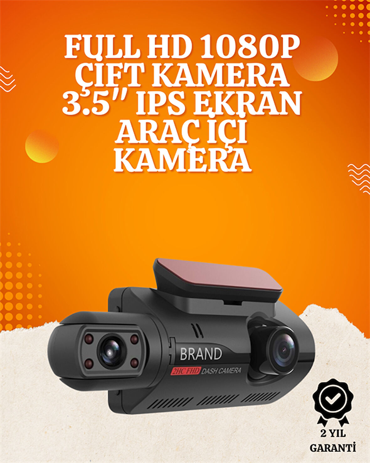 Geniş Açılı 110° 1080P Dashcam – Hareket Algılama ve Döngü Kayıt Özellikli