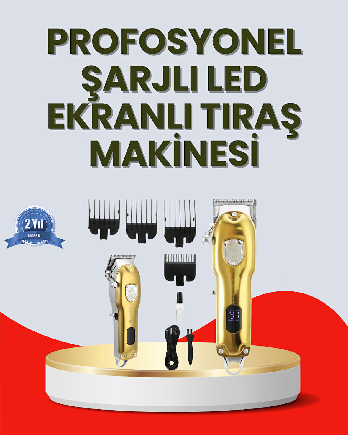 Çok Fonksiyonlu Saç, Sakal ve Vücut İçin Tıraş Makinesi