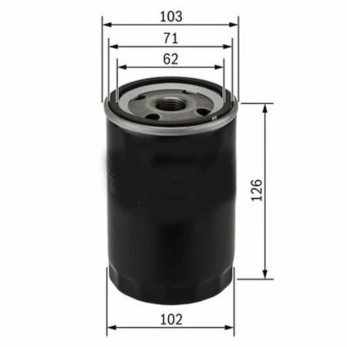 Ufı 23.237.00 Yağ Filtresi H100 93-00 H-1 97-00 Stare97 2.5D - 2.5Td