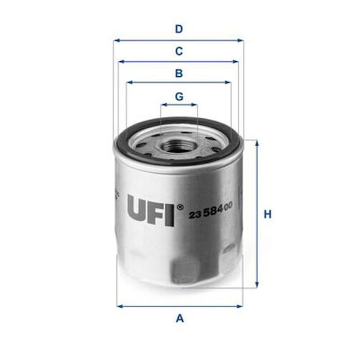 Ufı 23.584.00 Yağ Filtresi Metal Boxer III Jumper III 22Dt Puma C81 110Bg C96 130Bg C110 150Bg Euro5 Transıt V347 Custom V363 2.2Tdcı 155Ps 11 > Land Rover Defender 2.2Td4 11>