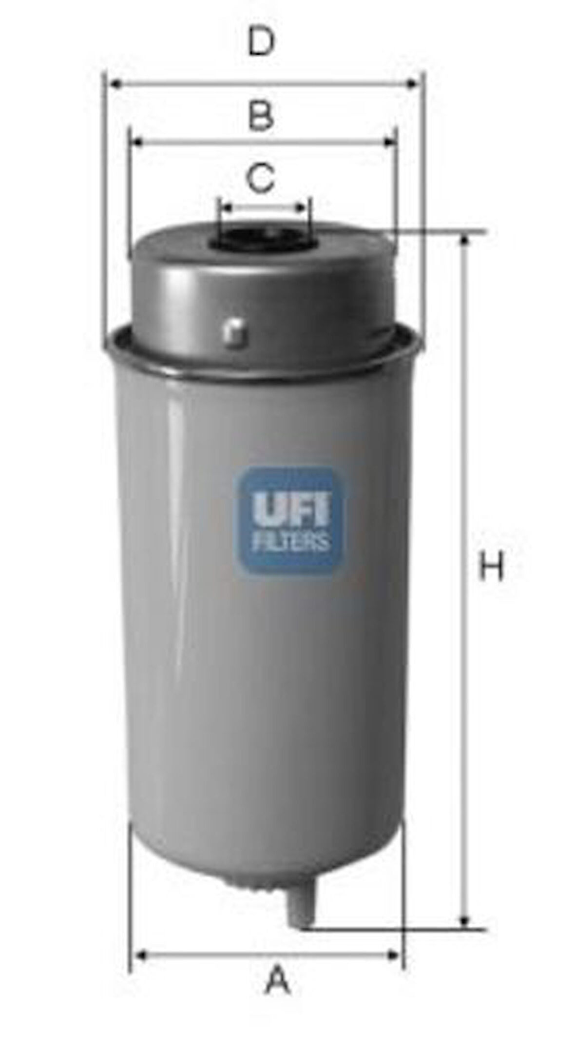 Ufı 24.432.00 Yakıt Filtresi Ford Transıt 2.0 Td-Cı 92 Kw 125 Hp 05 02-10 04 - 2.4 Td-Cı 101 Kew 137 Hp 197Mm