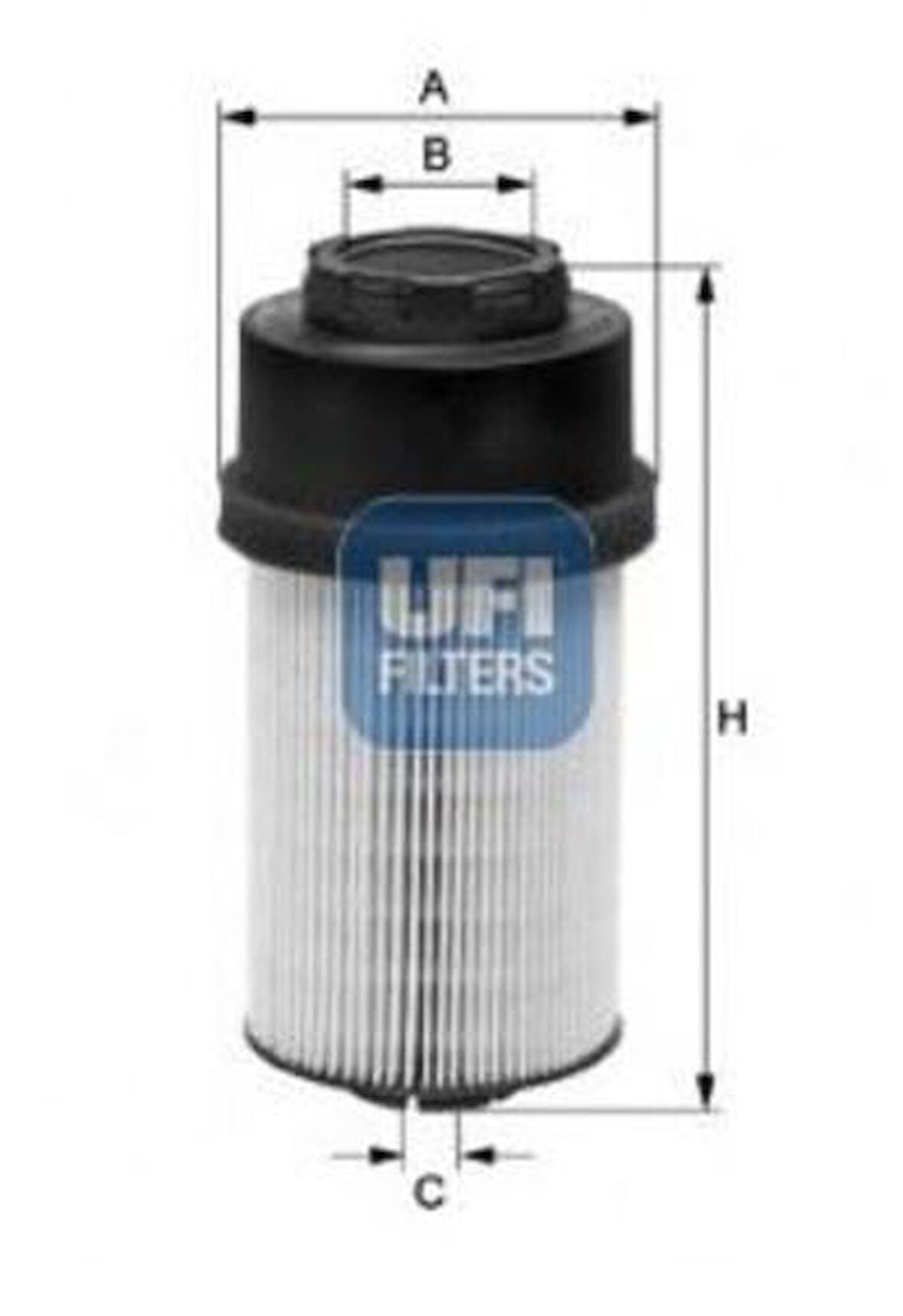 Ufı 26.009.00 Yakıt Filtresi Daf Cf75 Cf85 01>13 Xf95 02>06 205 Mm