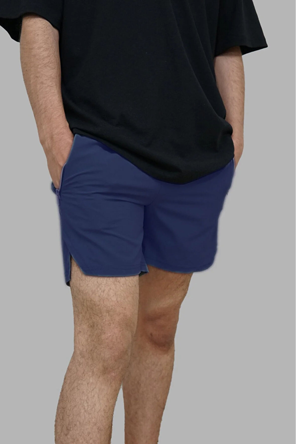 Lacivert Unisex Fitness ve Gym Şortu