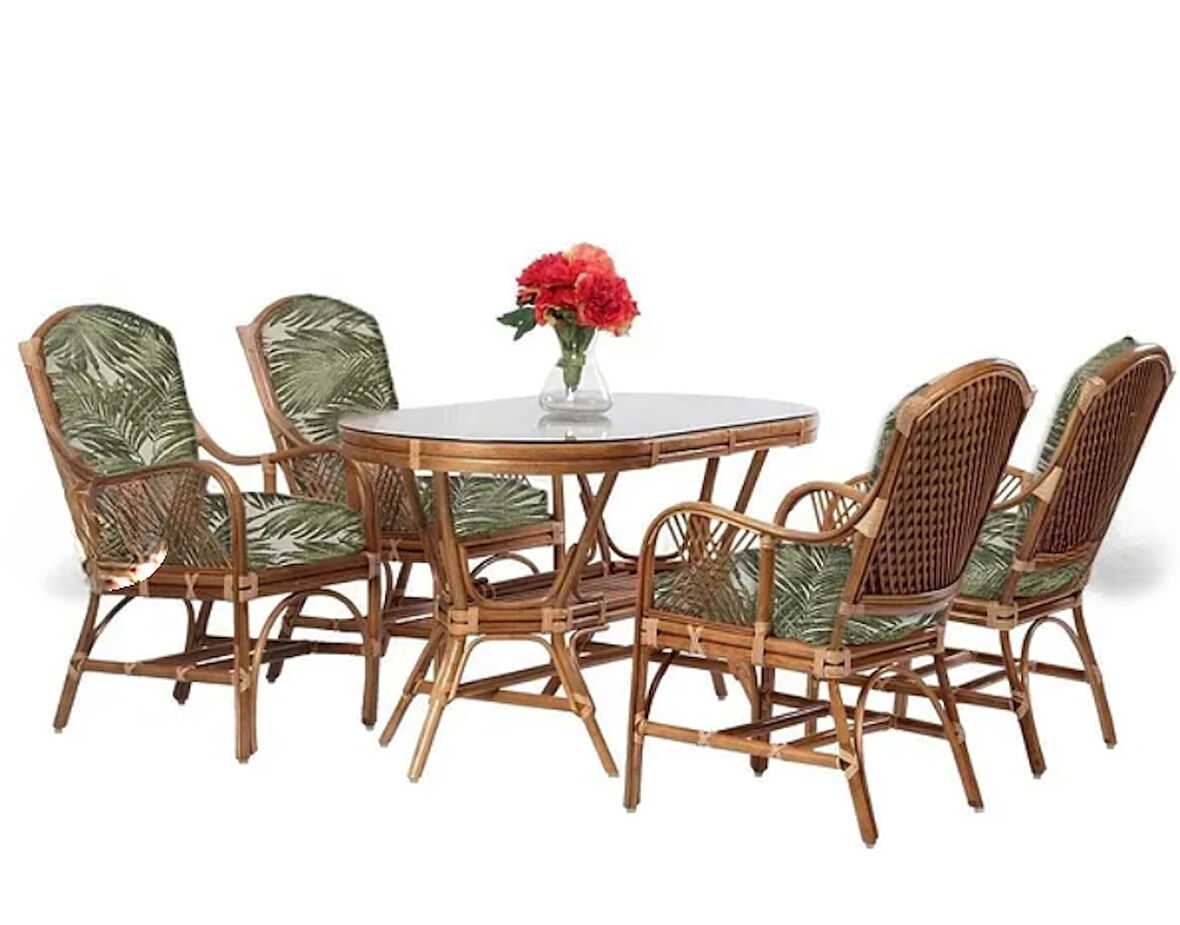 UĞURLU BAMBU MOBİLYA Majestik 4 lü Masa Takımı