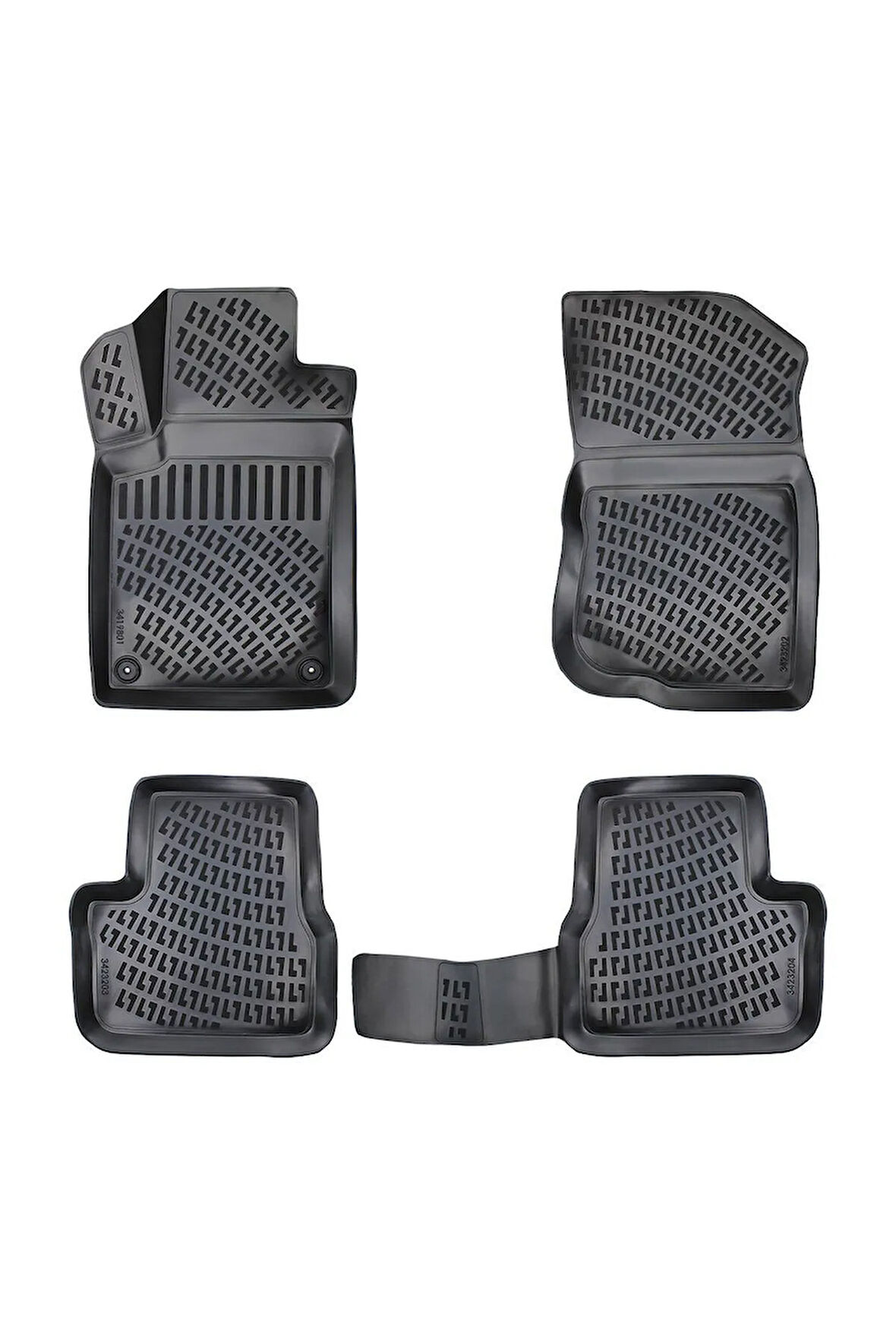 Citroen C3 2015 Araca Özel Tasarım 3D Havuzlu Paspas