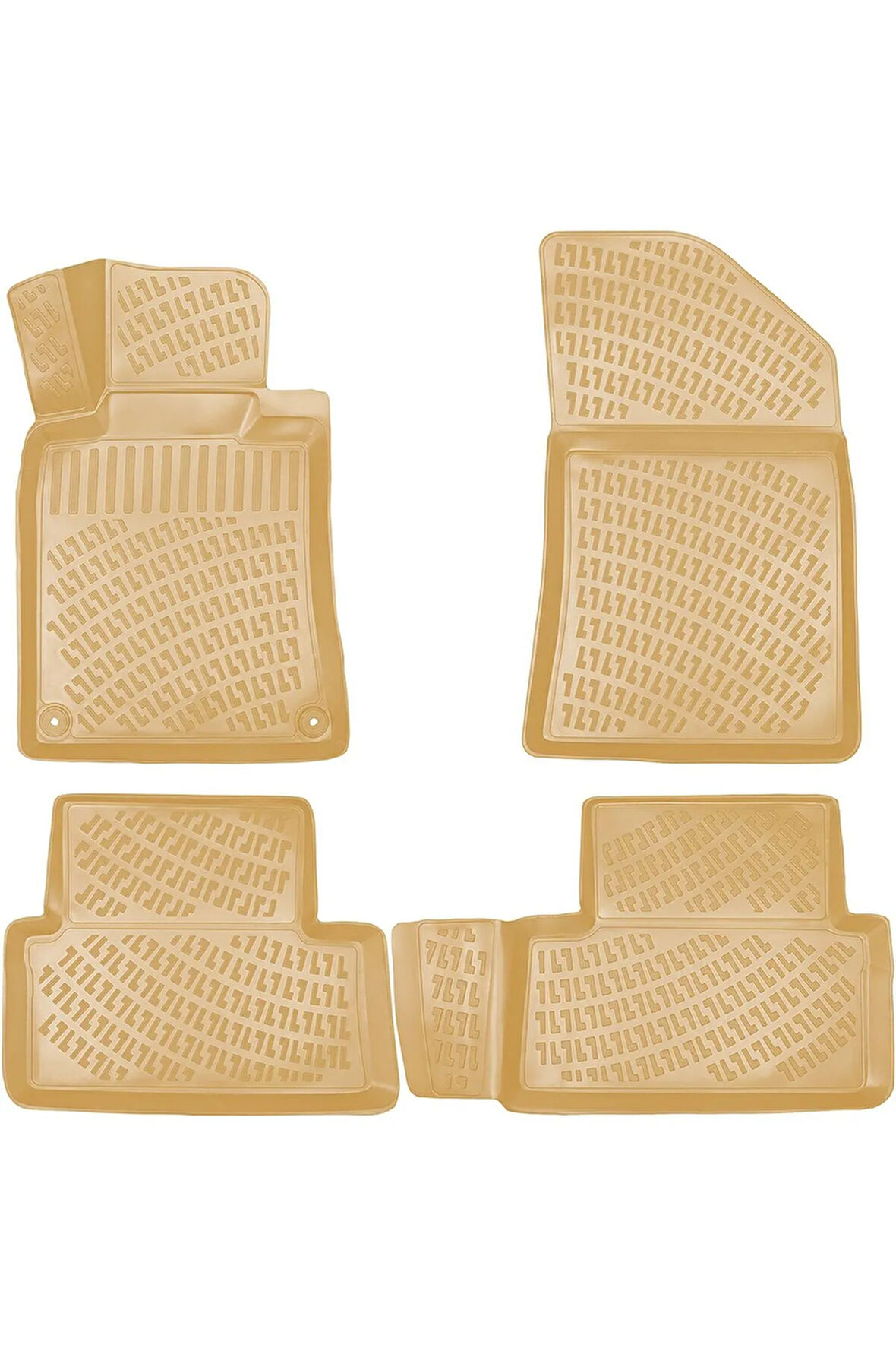 Peugeot 508 2017 Araca Özel Tasarım 3D Havuzlu Bej Paspas