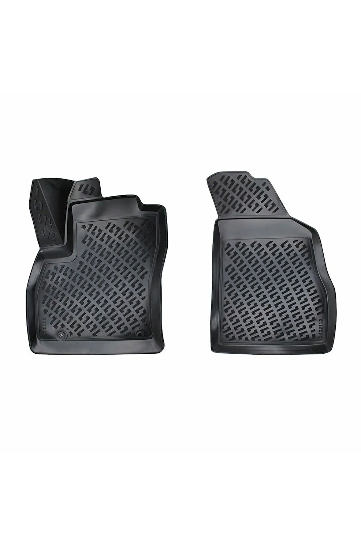 Fiat Fiorino Dizel PANELVAN (2 Parça) Uyumlu 2018 Araca Özel Tasarım 3D Havuzlu Paspas