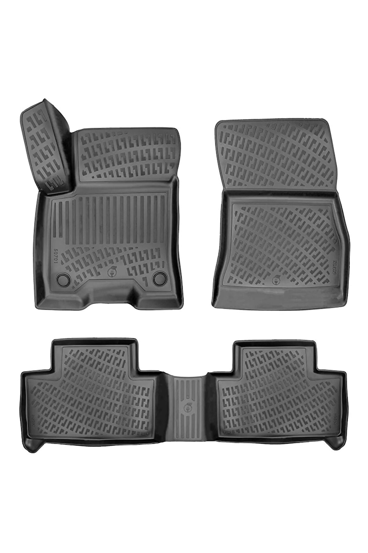 Mercedes EQB 2024 Araca Özel Tasarım 3D Havuzlu Paspas