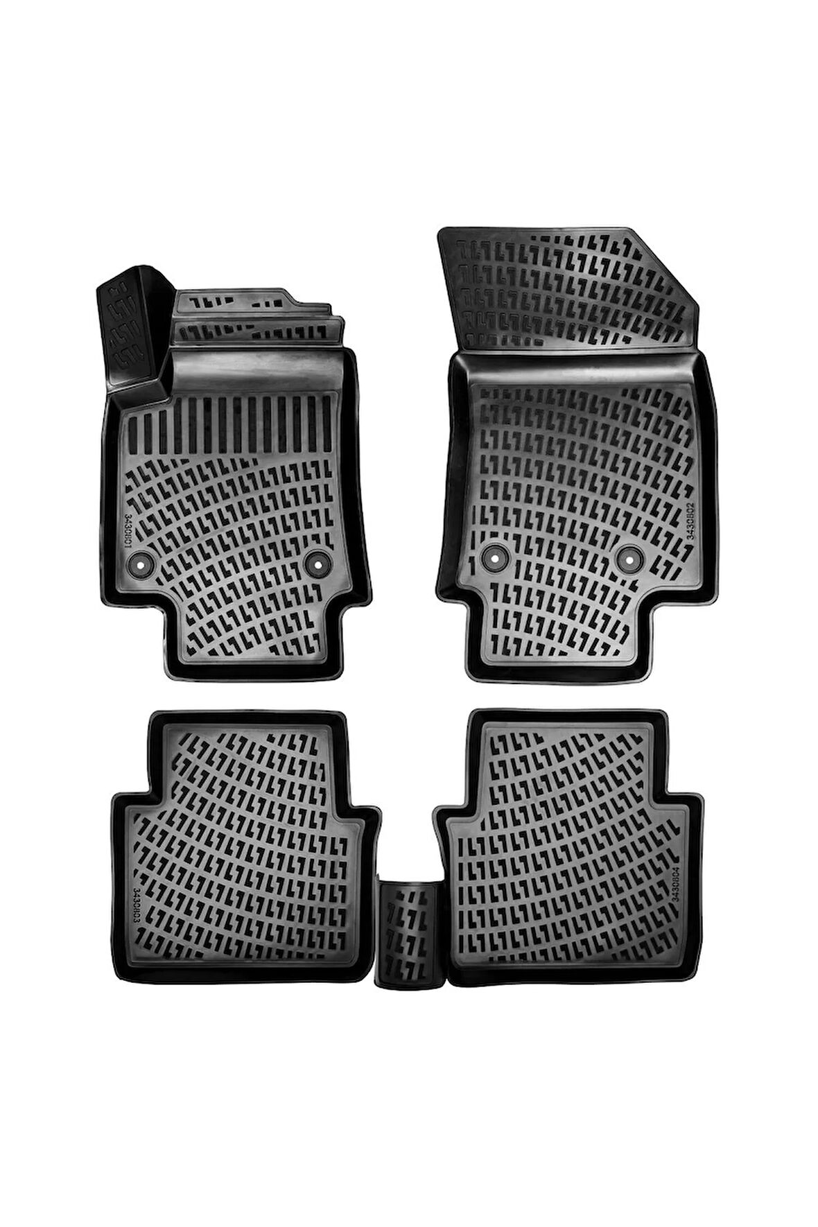 Citroen C3 Aircross 2024 Araca Özel Tasarım 3D Havuzlu Paspas