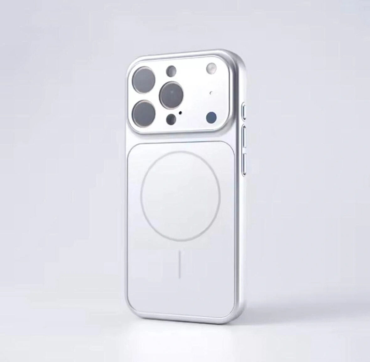 Apple iPhone 11 Uyumlu MagSafe Kılıf – 17 Pro Max Kamera Görünümlü Lens Korumalı Kapak