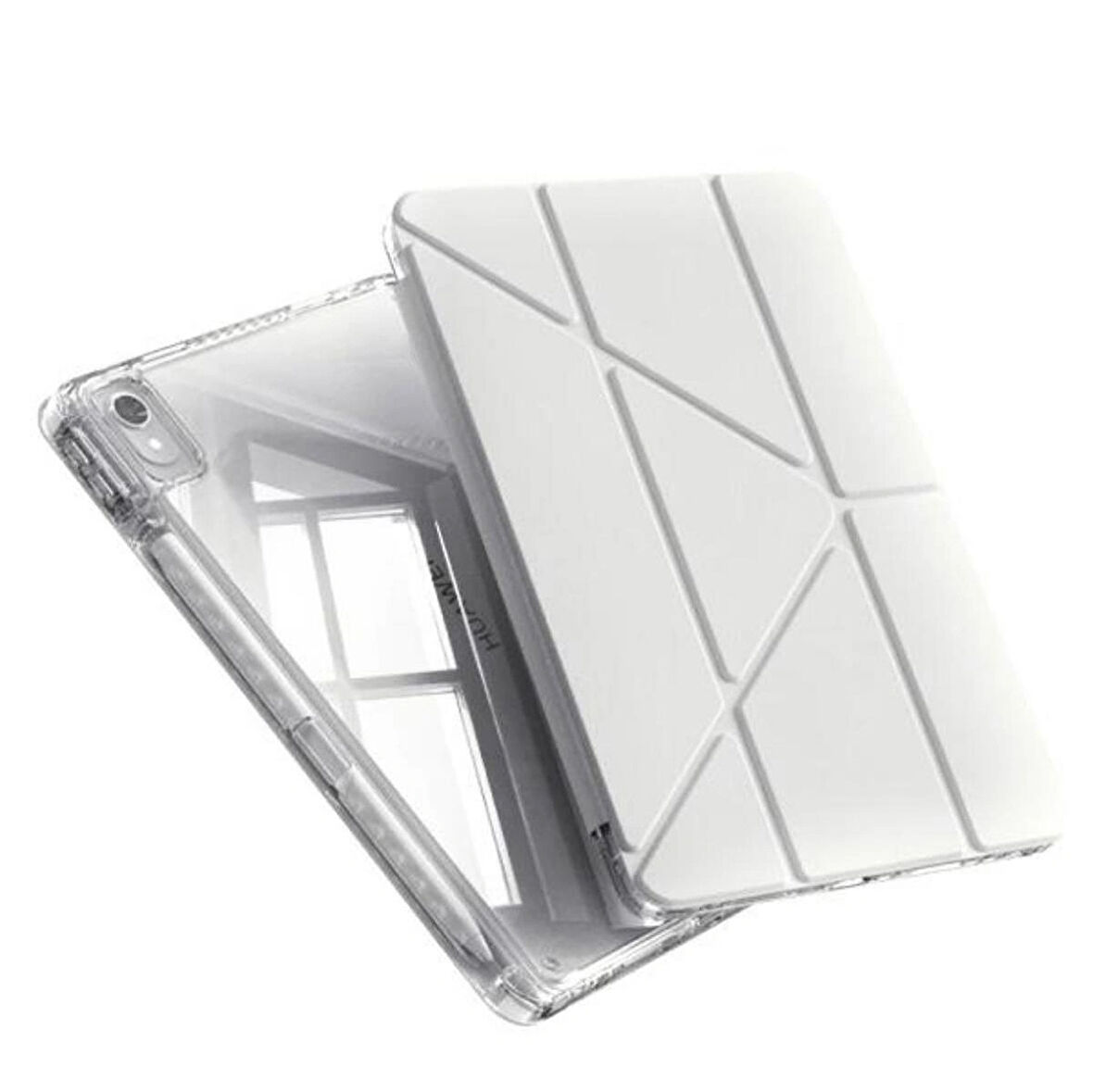 Apple iPad Air 13 inç A3268 A3269 A2898 A2899 Uyumlu Uyku Modu Kalemlik Bölmeli 3 Katlamalı Kılıf