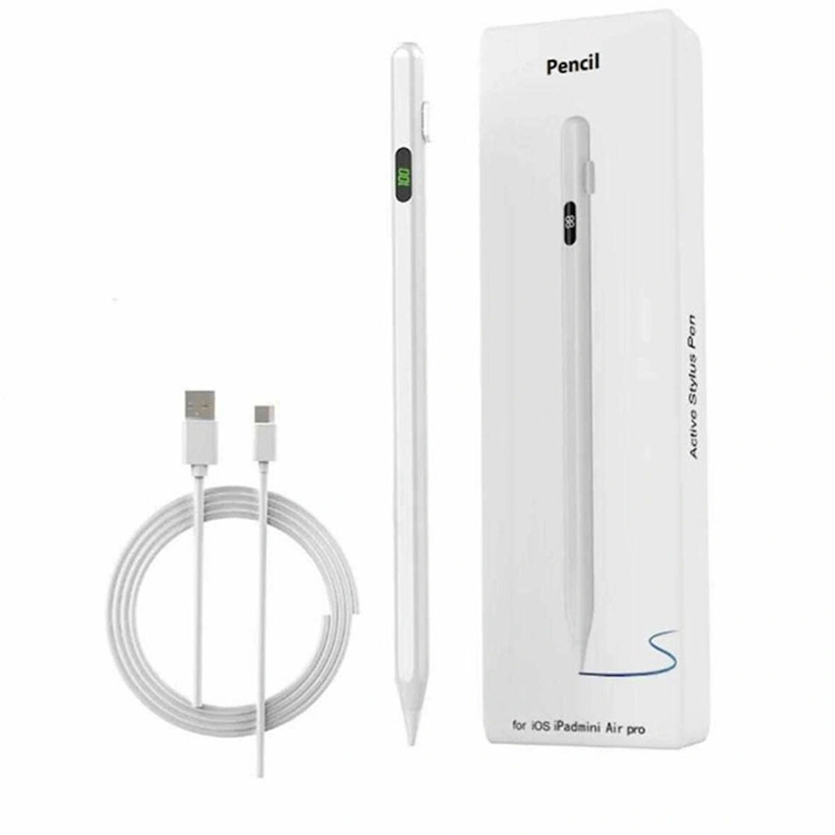 Apple Pencil Air 4.Nesil A2316 A2324 A2325 A2072 Uyumlu Dokunmatik Tablet Çizim Kalemi