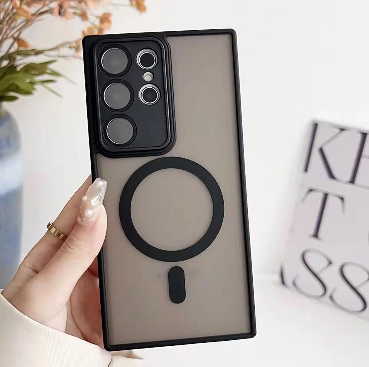 Samsung Galaxy S25 Uyumlu Magsafe Lens Korumalı Kılıf