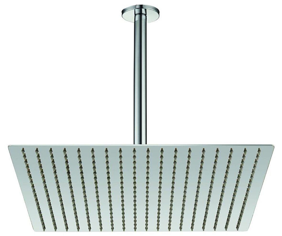 GPD Ankastre Duş Başlığı Kare Slim Metal 40x40 cm ADS23