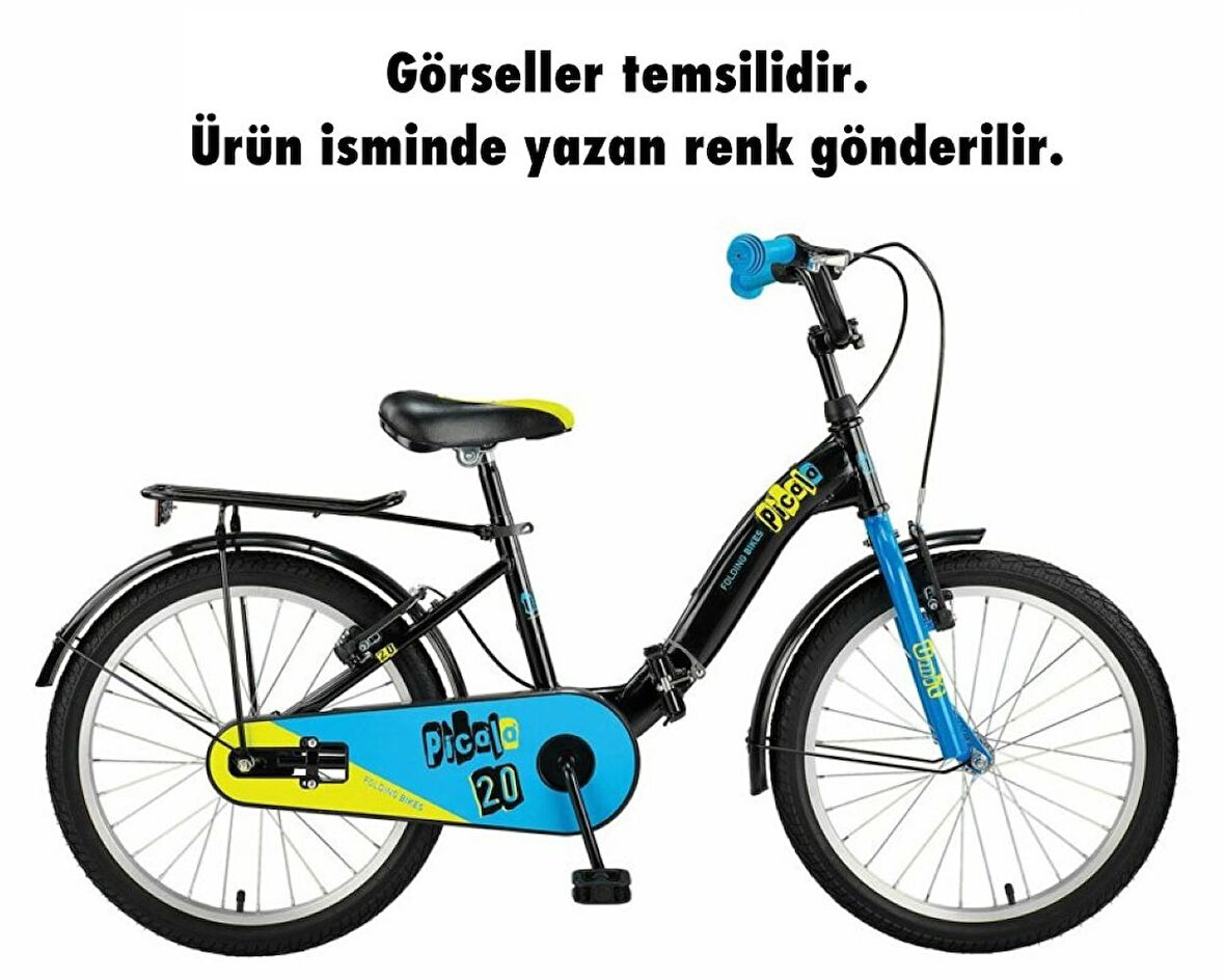 Ümit Bisiklet 2019 Picolo Katlanır Çocuk Bisikleti Siyah Kırmızı