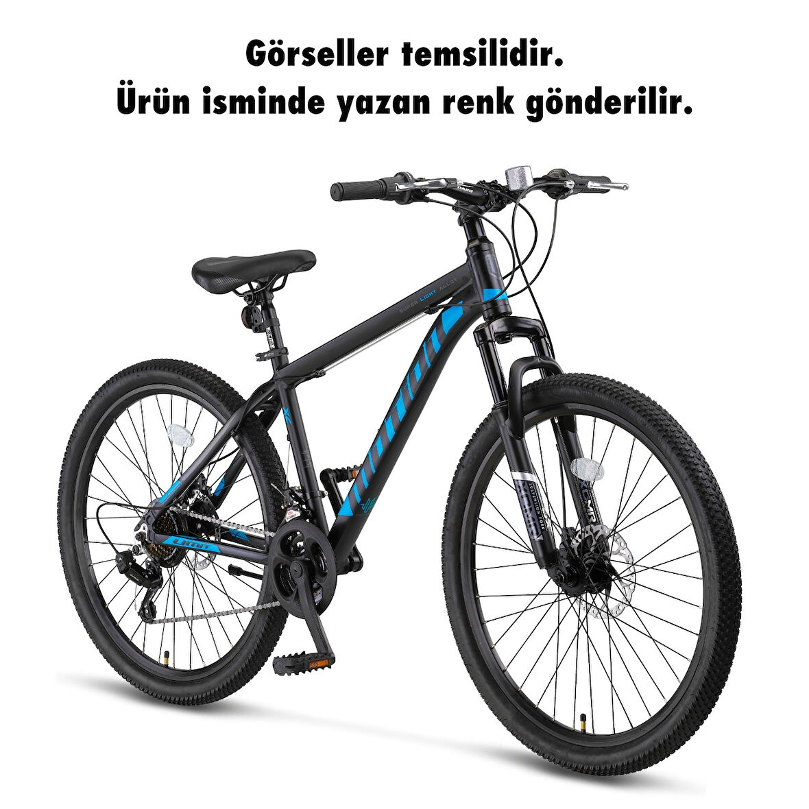 Ümit 2678  Motion Erkek Dağ Bisikleti 2d Disk Fren  26 Jant 21 Vites Siyah Sarı