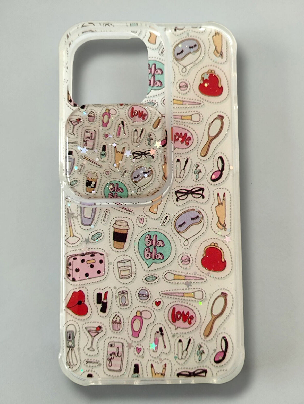 iPhone 12 Pro Max Kamera Korumalı Desenli Koruyucu Kılıf