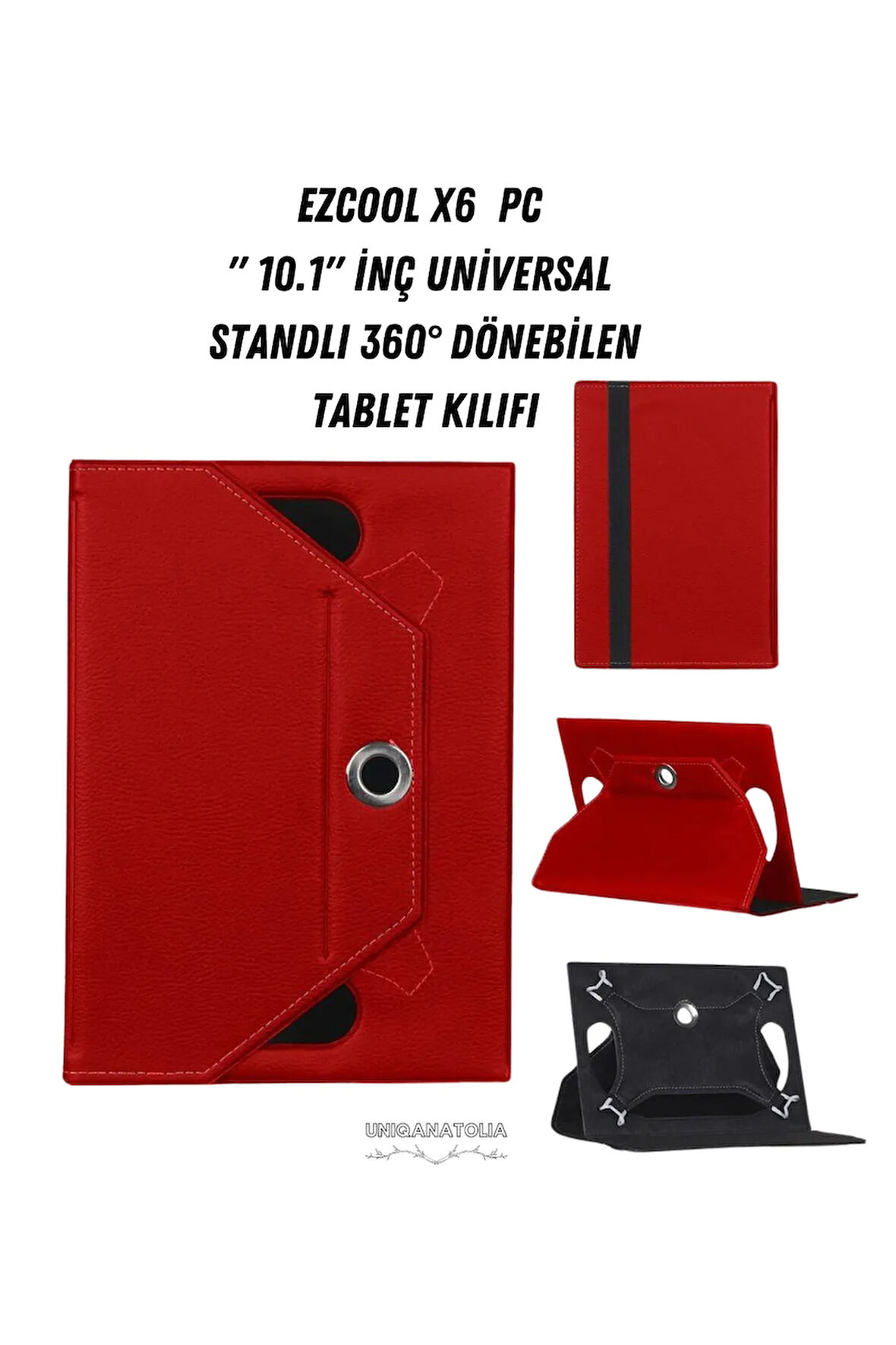 Ezcool X6  PC 10.1"  Universal Standlı 360° Dönebilen Tablet Kılıfı
