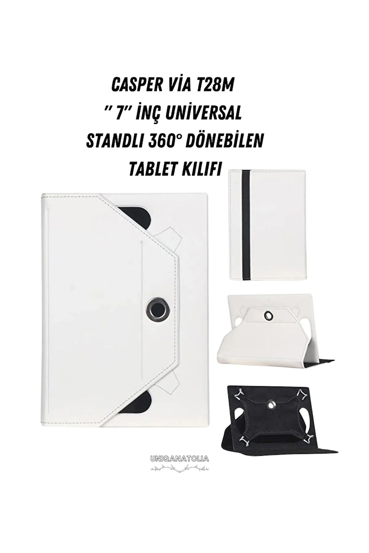 Casper Via T28M 7"   Universal Standlı 360° Dönebilen Tablet Kılıfı