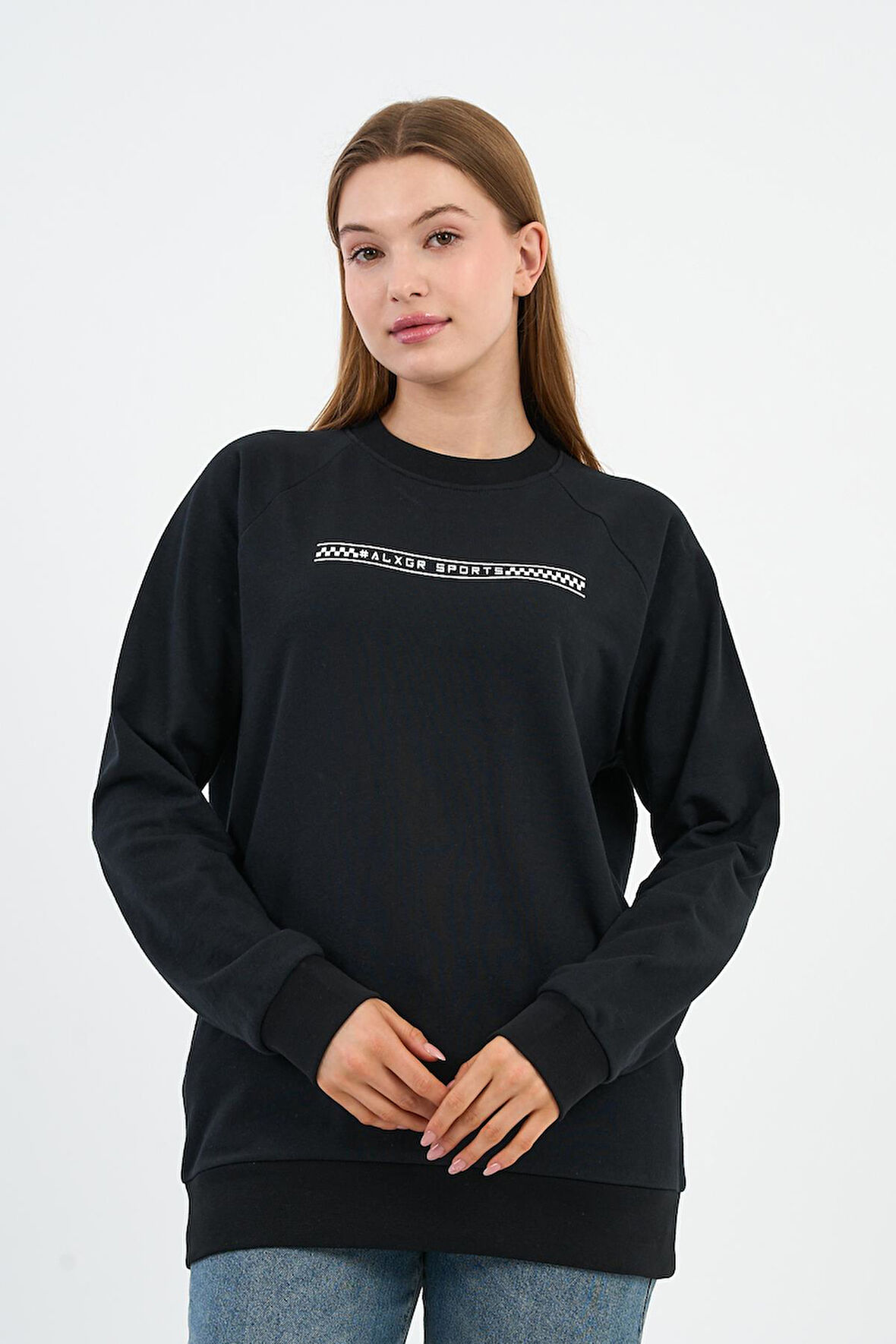 Baskılı Regular Fit Sweatshirt (UNX-731-00-WN)