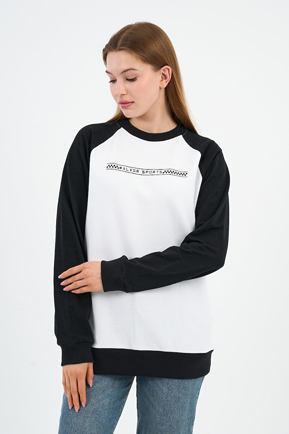 Baskılı Regular Fit Sweatshirt (UNX-731-00-WN)