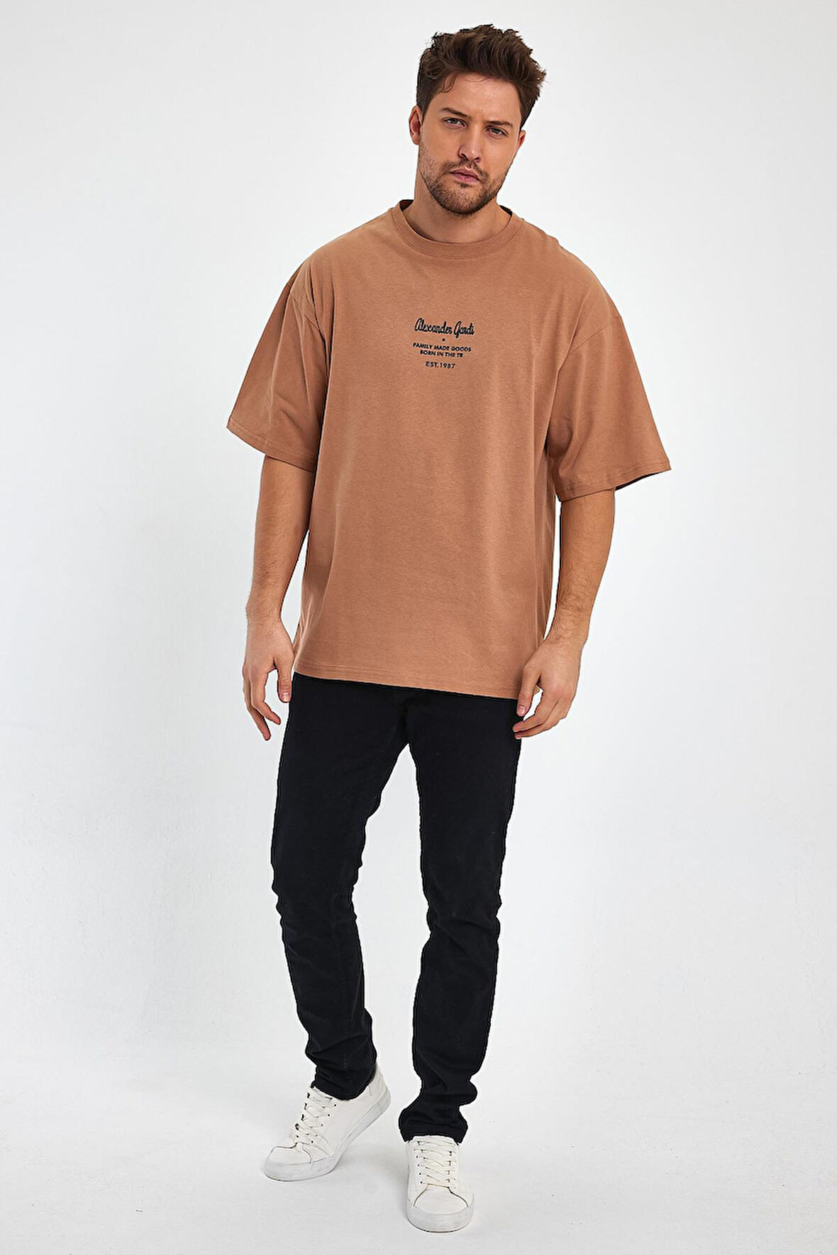 ALEXANDERGARDI BASKILI OVERSİZE T-SHİRT (UNX0072 UN-0046)