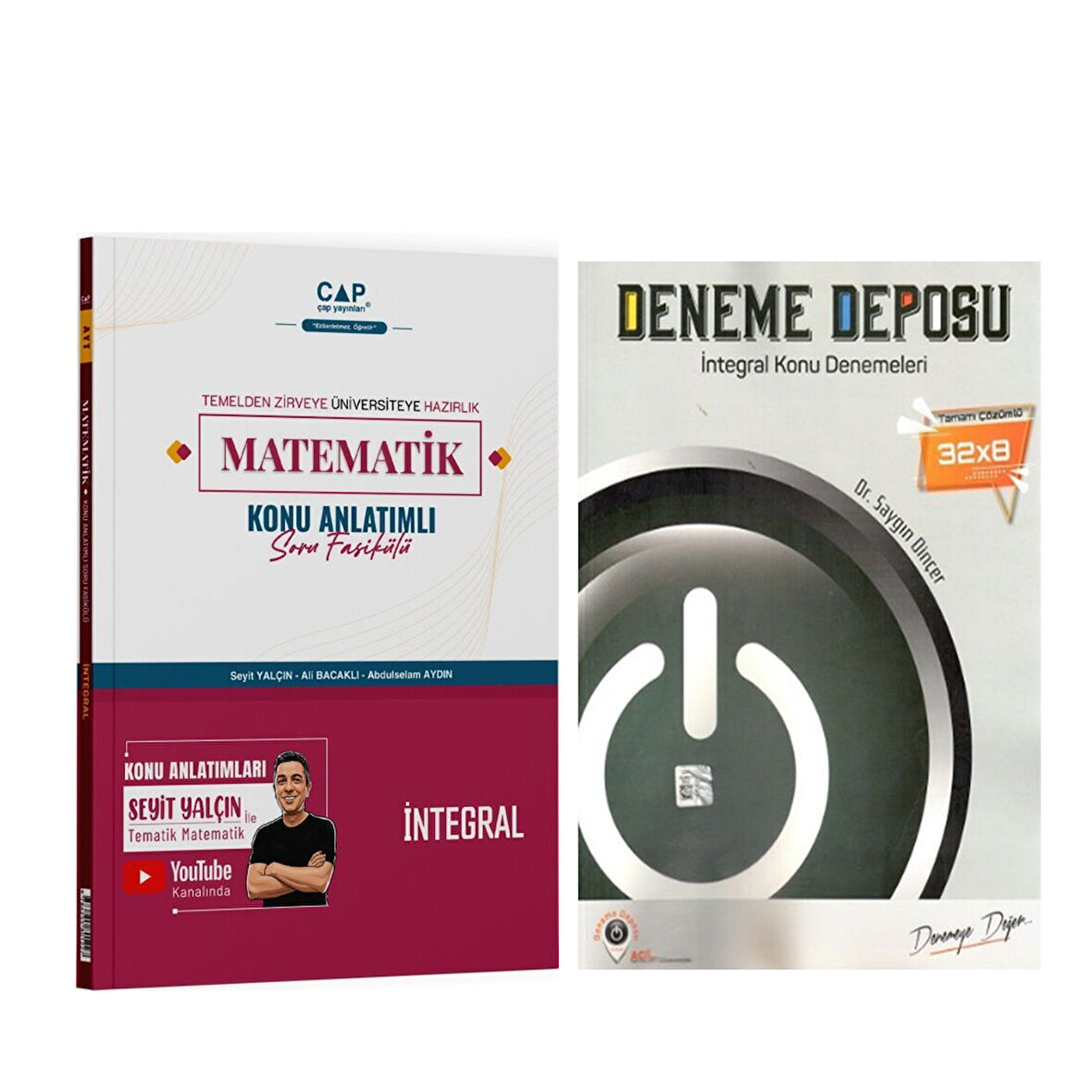 Çap Yayınları Matematik İntegral ve Deneme Deposu Konu Denemeleri Seti 2 Kitap
