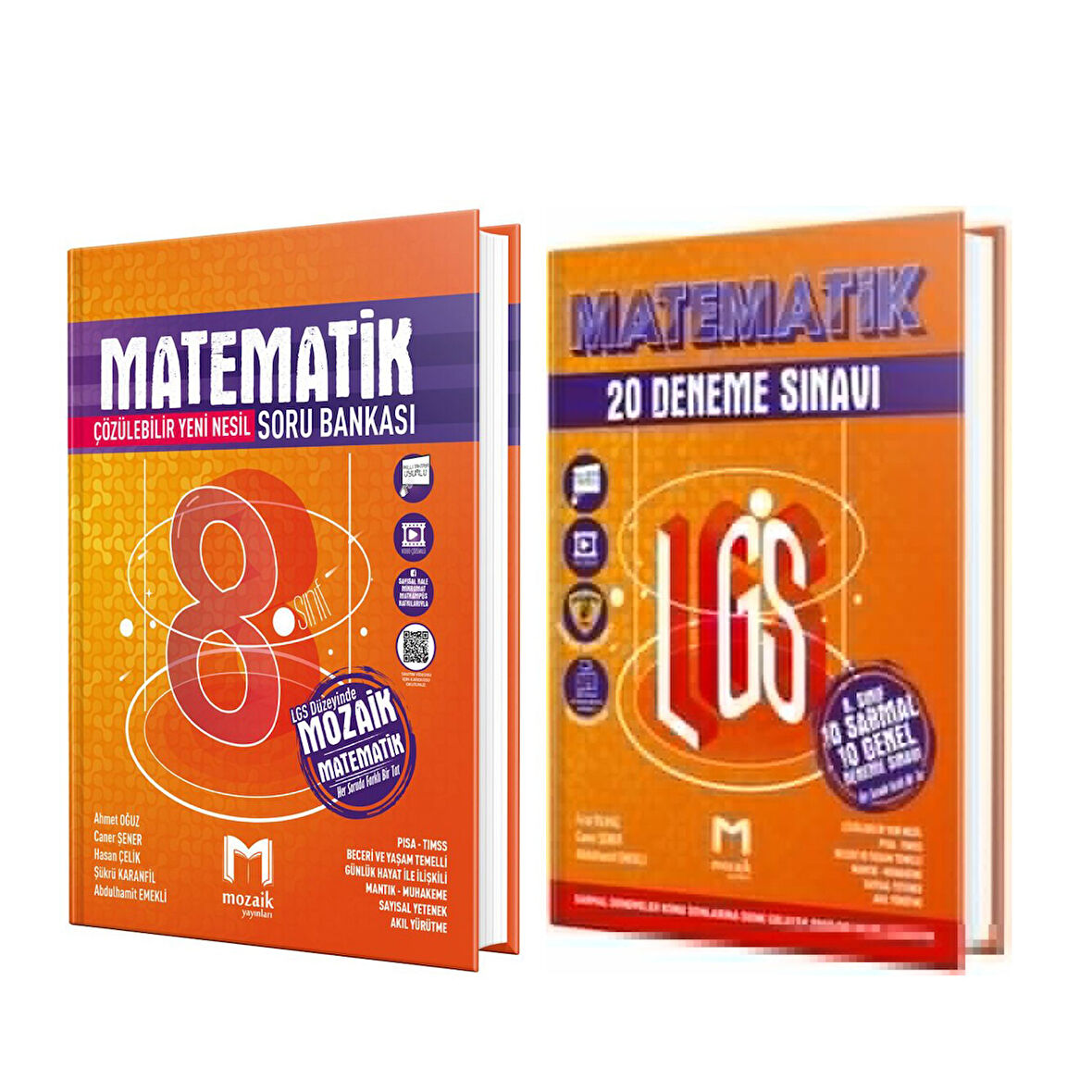 Mozaik 8.Sınıf Matematik Soru Bankası ve Deneme Seti 2 Kitap