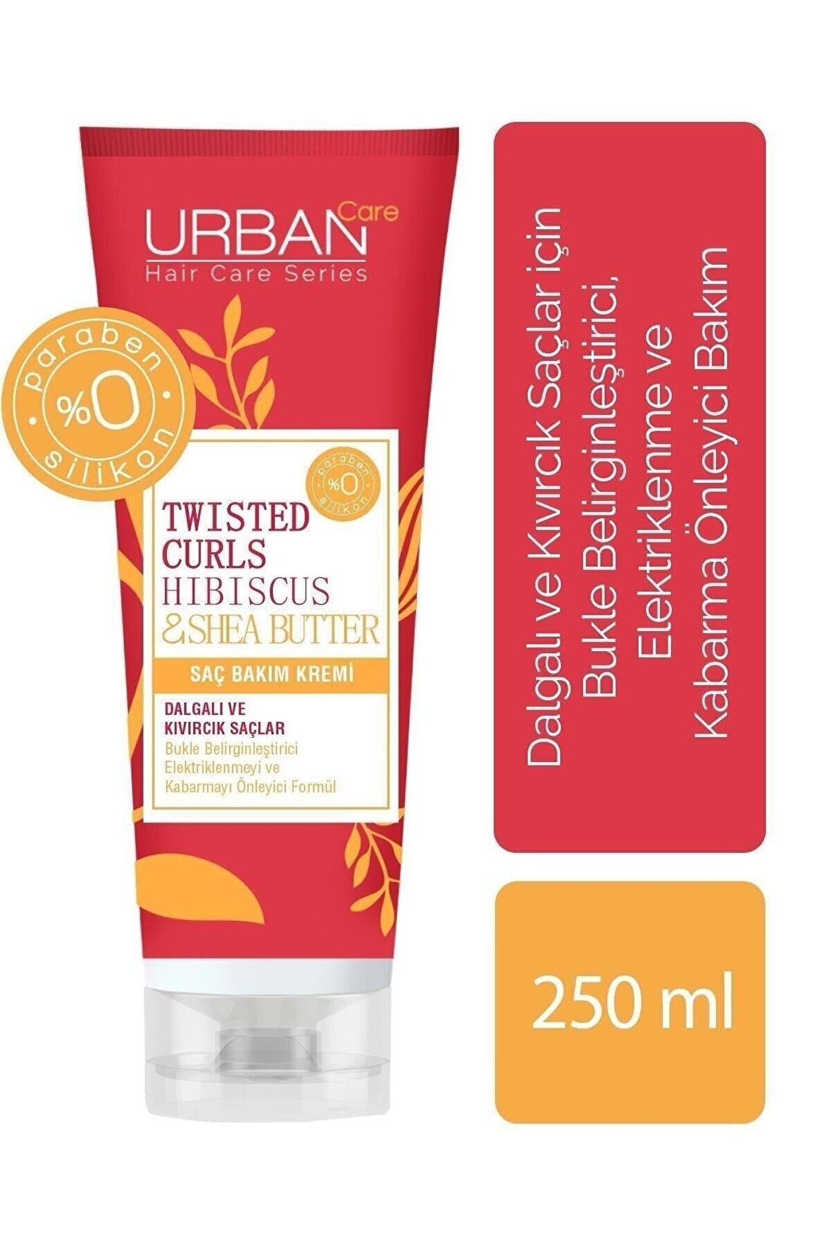 Twisted Dalgalı Saçlar Hibiscus & Shea Butter Saç Bakım Kremi 250..ml