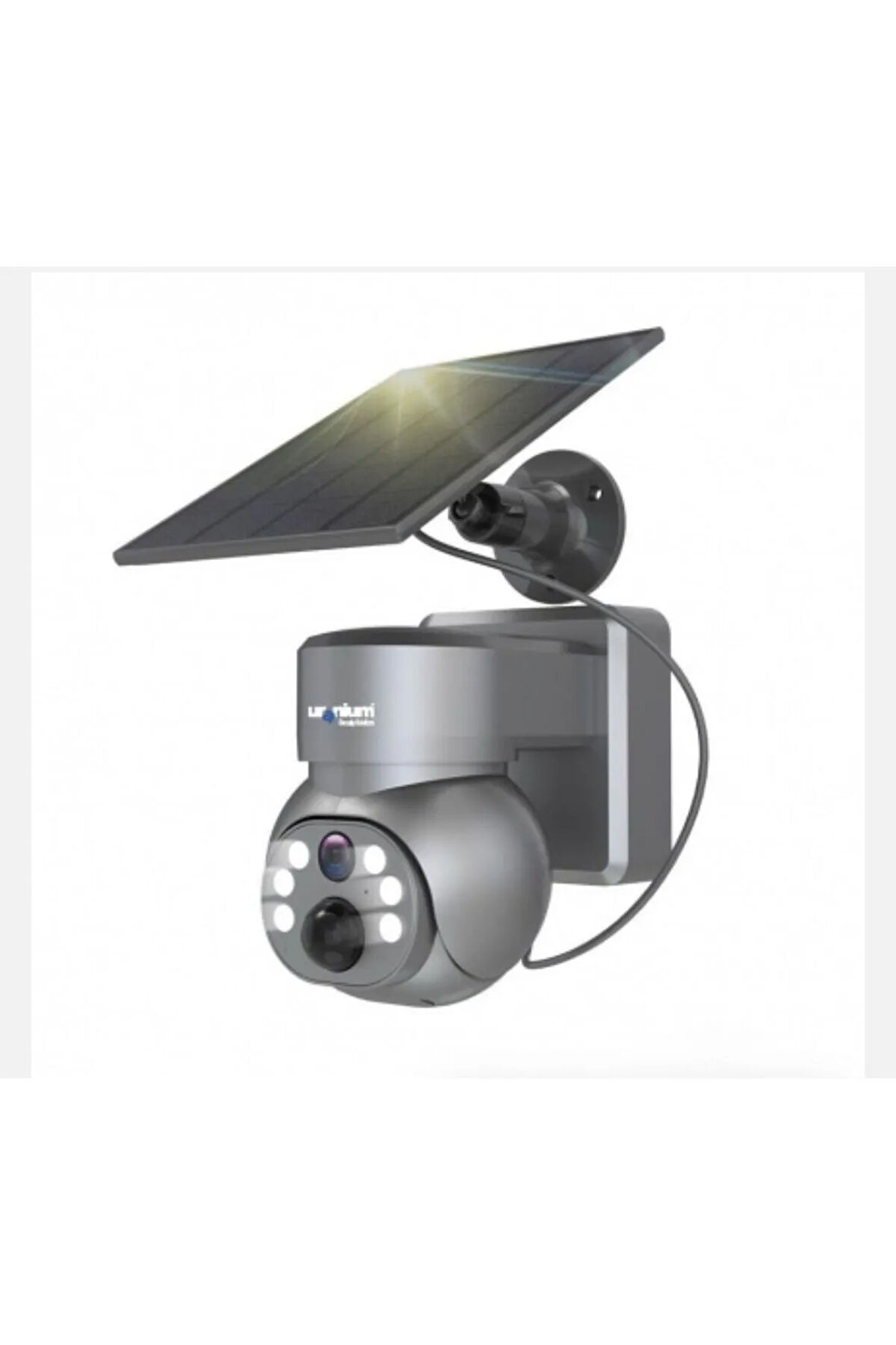 URANİUM 4MP Wifi Solar Kamera 3.6MM Lens 15MT IR+ 15MT Beyaz Led Çift Yönlü Konuşma IP65