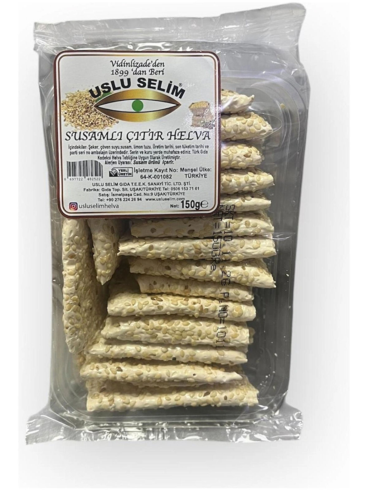 Susamlı Çıtır Helva 150 gr