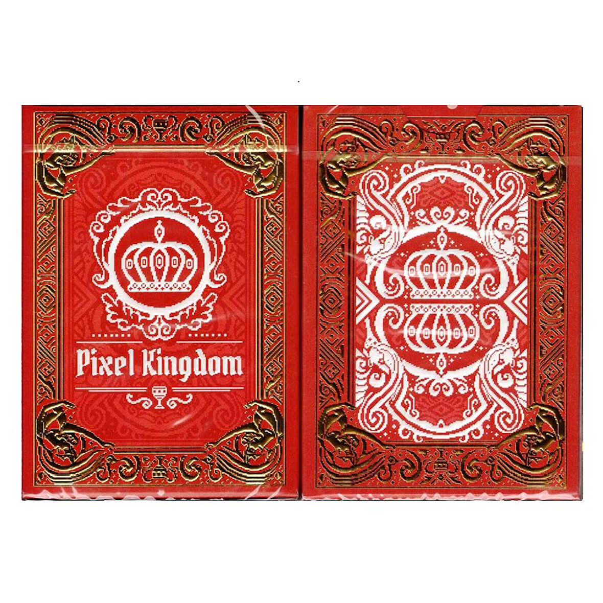 Bicycle Bee Pixel Kingdom (Red Edition) Premium Oyun Kağıdı Koleksiyonluk iskambil Kartları