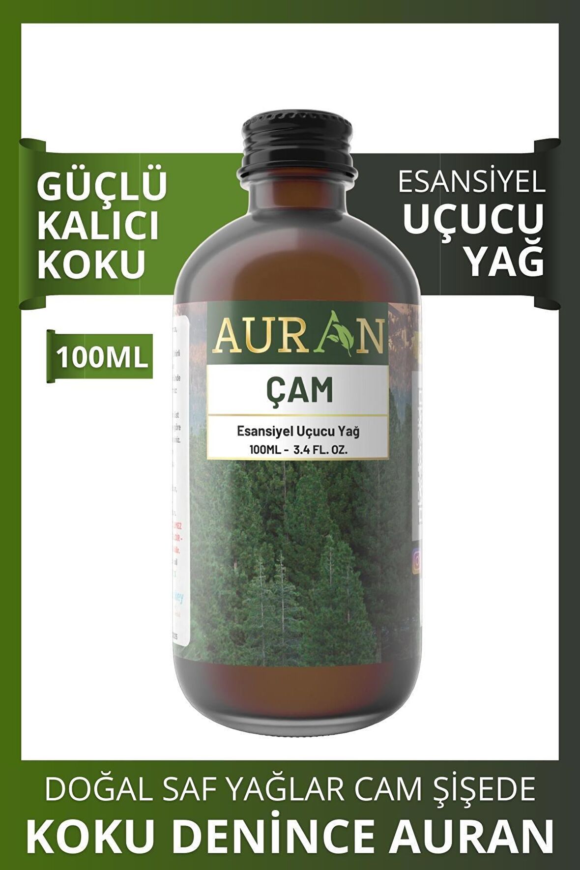 Çam Esansiyel Uçucu Koku Yağı Buhurdanlık Yağı Difüzör Esansı Hobi Esans Ortam Oda Kokusu 100ml