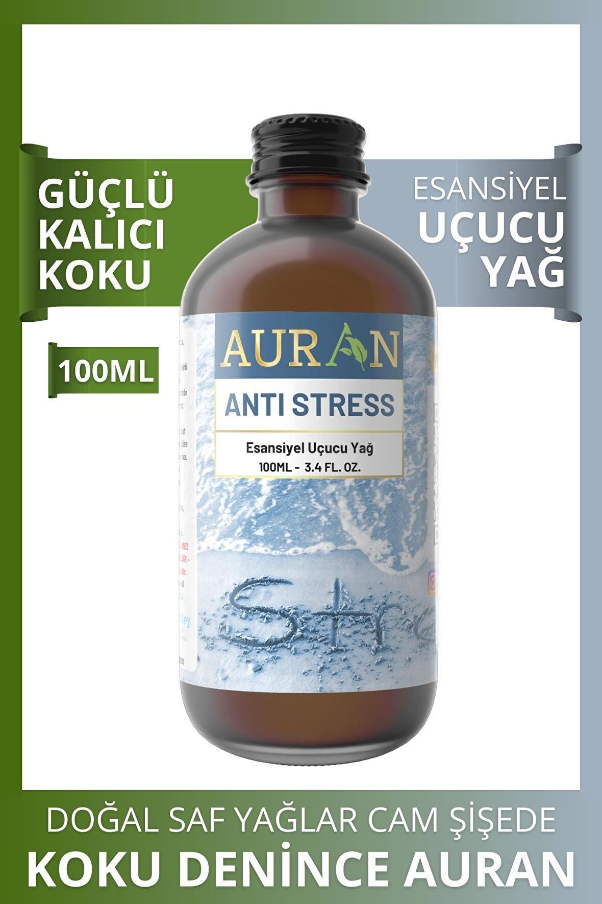 Anti Stress Esansiyel Uçucu Koku Yağı Buhurdanlık Yağı Difüzör Esansı Hobi Esans Ortam Oda 100ml