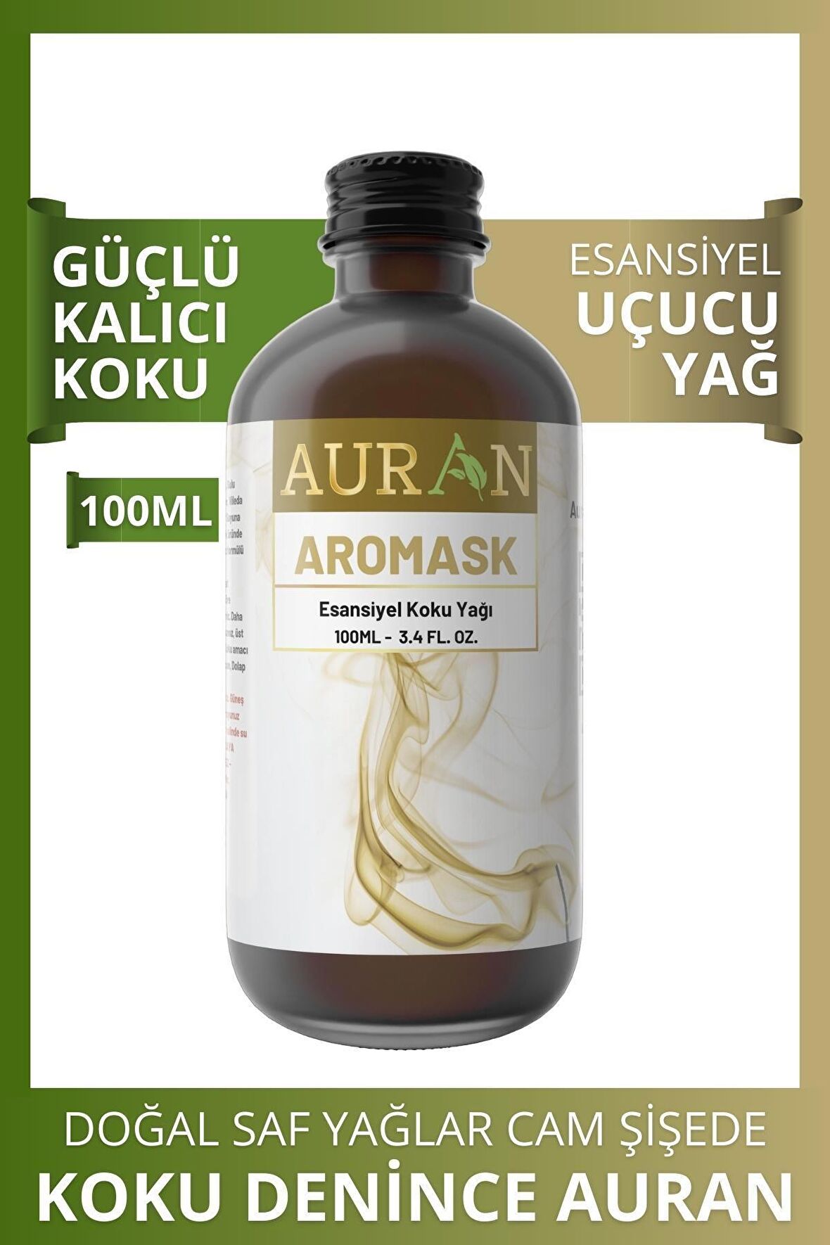 Aromask Esansiyel Uçucu Koku Yağı Buhurdanlık Yağı Difüzör Esansı Hobi Esans Ortam Oda 100ml