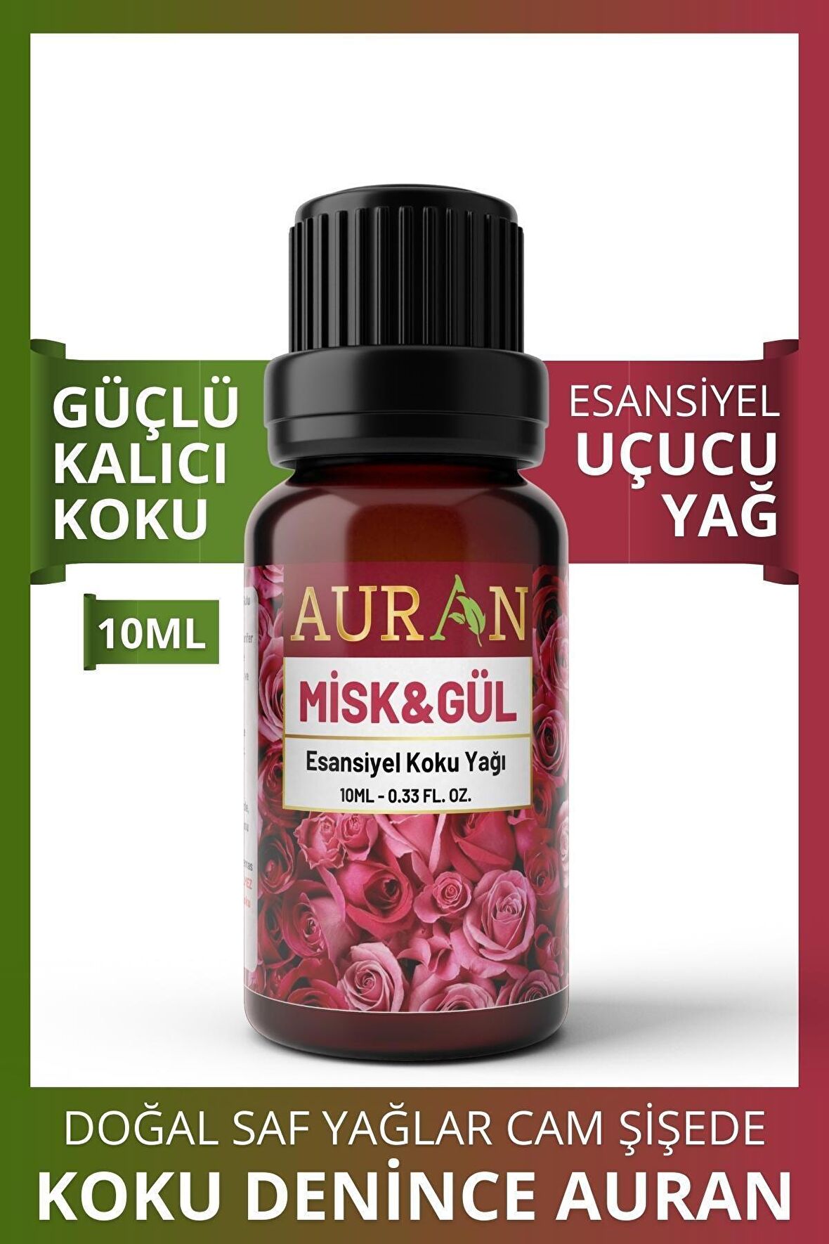 Misk & Gül Esansiyel Uçucu Koku Yağı Buhurdanlık Yağı Difüzör Esansı Hobi Esans Ortam Oda 10ml