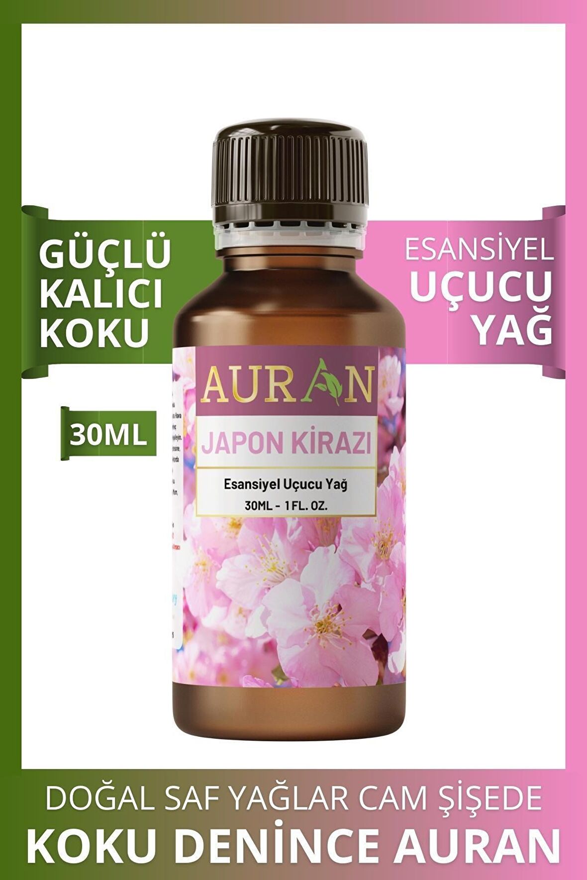 Japon Kirazı Esansiyel Uçucu Koku Yağı Buhurdanlık Yağı Difüzör Esansı Hobi Esans Ortam Oda 30ml