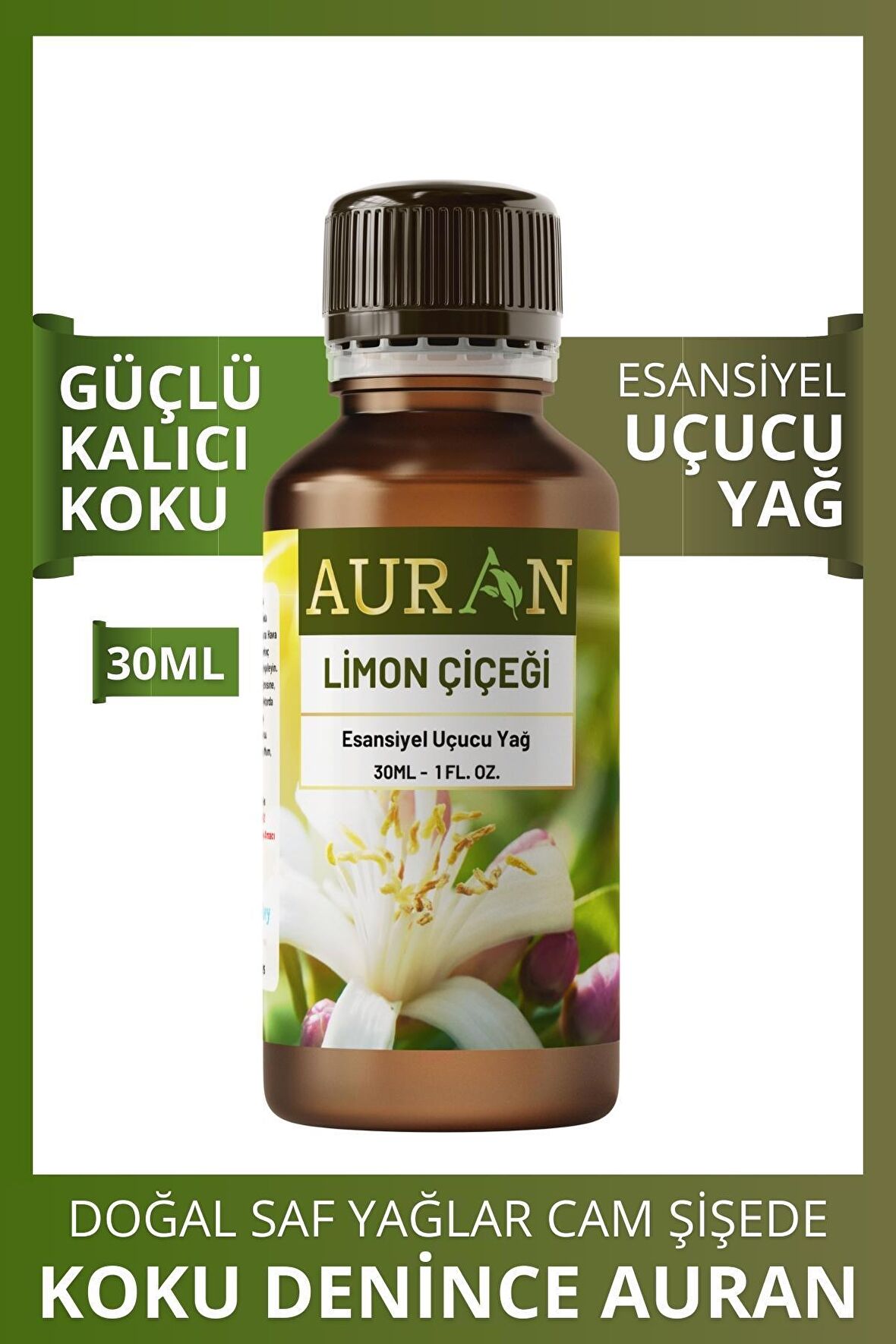 Limon Çiçeği Esansiyel Uçucu Koku Yağı Buhurdanlık Yağı Difüzör Esansı Hobi Esans Ortam Oda 30ml