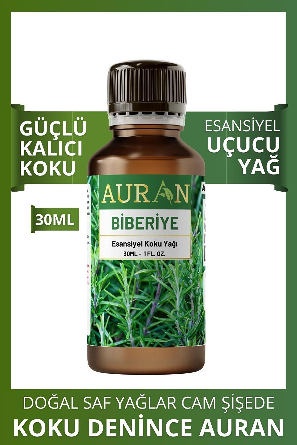 Biberiye Esansiyel Uçucu Koku Yağı Buhurdanlık Yağı Difüzör Esansı Hobi Esans Ortam Oda 30ml