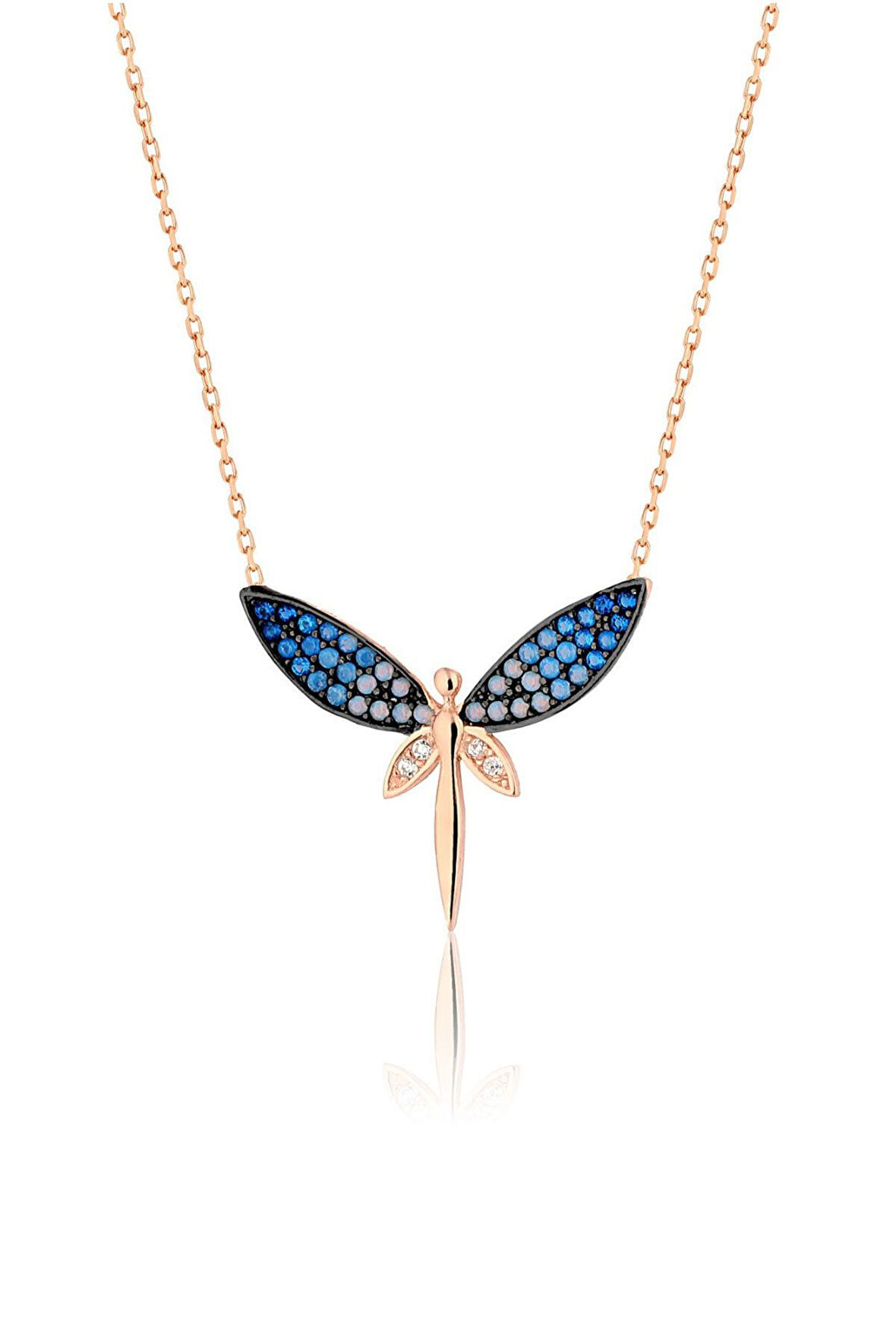 Gümüş Yusufçuk Kolye