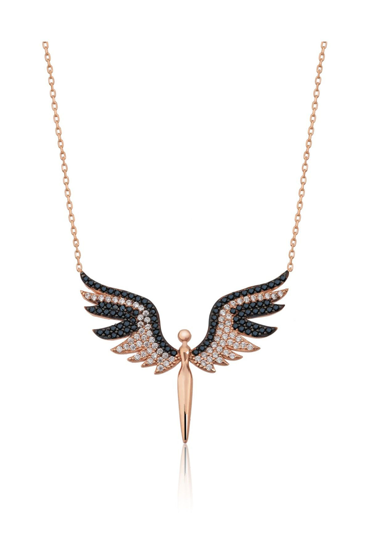 Mikail Meleği Büyük Kolye 925 Ayar Gümüş Uvps100515