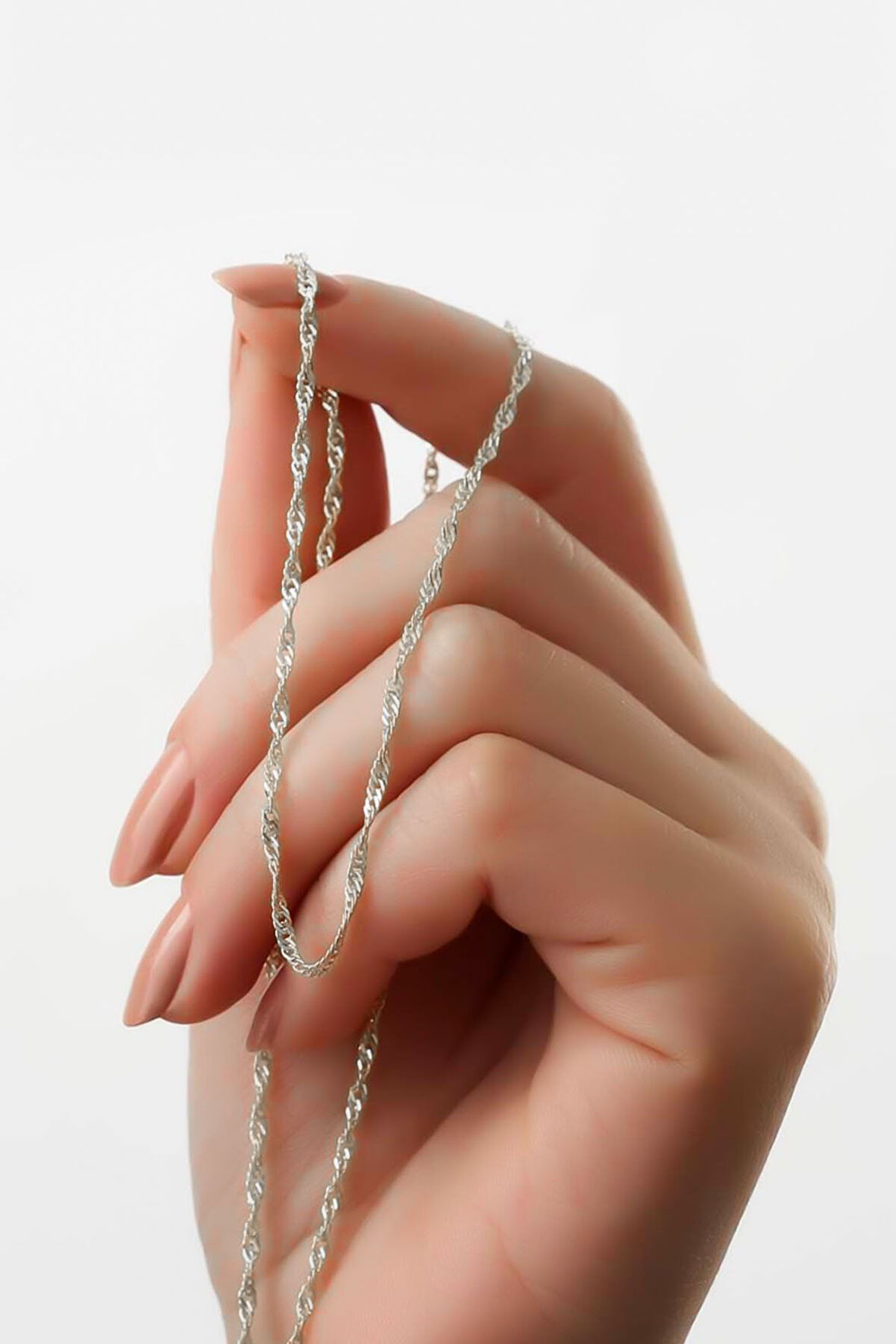 925 Ayar Gümüş Rodyum Kaplama Singapur Zincir